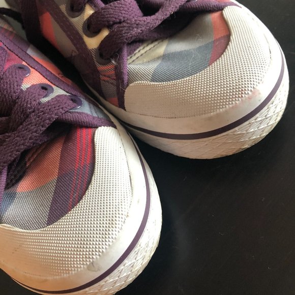 Cute Plaid Adidas Sneakers - Picture 3 of 4